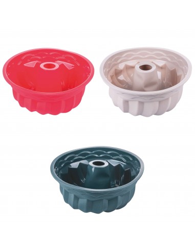 STAMPO CIAMBELLONE SILICONE 23.5X9.5CM 3 COLORI ASSORTITI