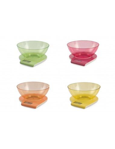 BILANCIA CUCINA DIGITALE 5KG. 2LT. 4 COLORI ASSORTITI  SUMMER