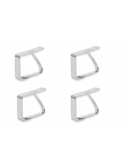 SET 4 PEZZI FERMATOVAGLIA IN ACCIAIO