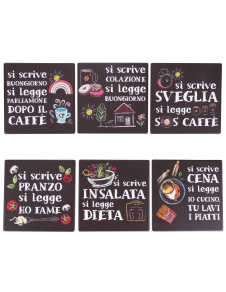 SI SCRIVE SI LEGGE MATTONELLA DEC. 11X11CM 6 COLORI ASSORTITI