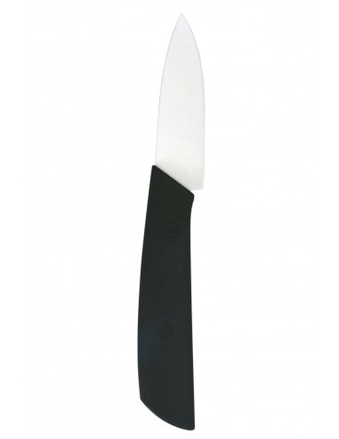 COLTELLO CERAMICA SPELUCCHINO 17.5CM MANICO NERO