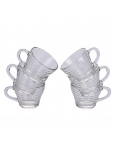 SET 6 TAZZINE CAFFE'VETRO...