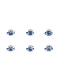 TRIBAL INDACO SET 6 TAZZINE...