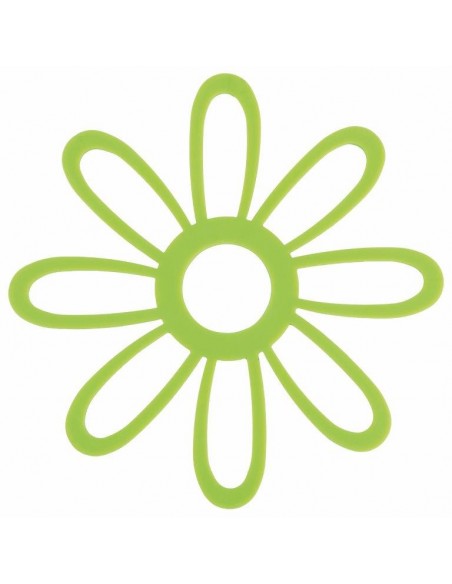 SOTTOPENTOLA FIORE IN SILICONE 20X20CM. 2 COLORI ASSORTITI