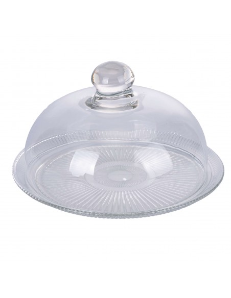 PIATTO TORTA CON CAMPANA 30 CM SET 2 PZ