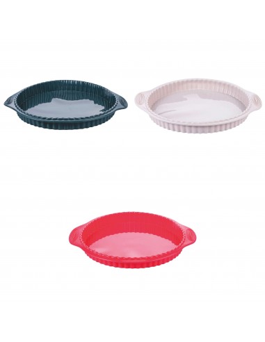 STAMPO CROSTATA SILICONE 30,5X27X3,5 CM 3 COLORI ASSORTITI