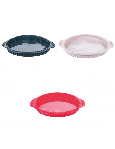 STAMPO CROSTATA SILICONE 30,5X27X3,5 CM 3 COLORI ASSORTITI