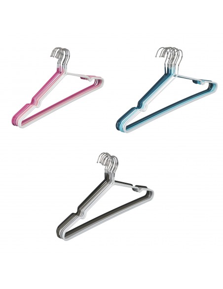 SET 8 GRUCCE METALLO GOMMATO ANTISCIV.3 COLORI ASSORTITI