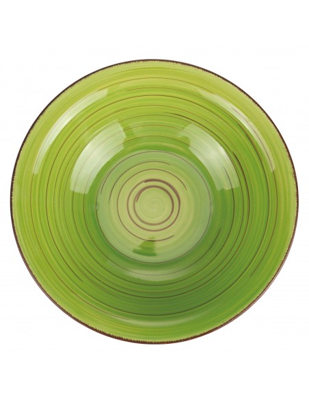 LIPARI PIATTO FONDO VERDE D21,5CMXH6CM