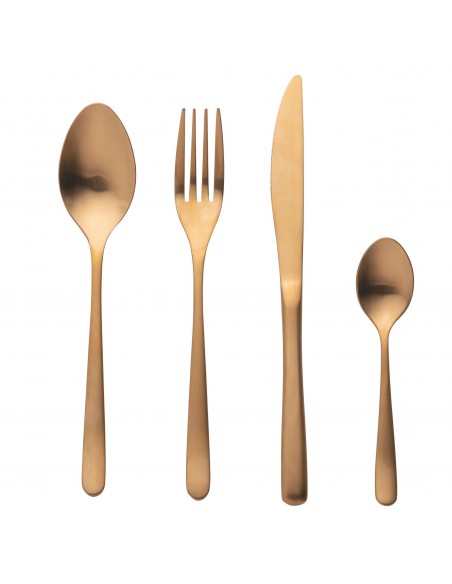 MILANO SET 24PZ POSATE ORO SATINATO