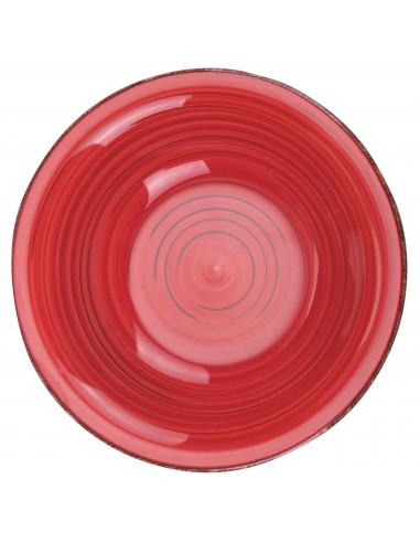 LIPARI PIATTO FONDO ROSSO D21,5CMXH6CM