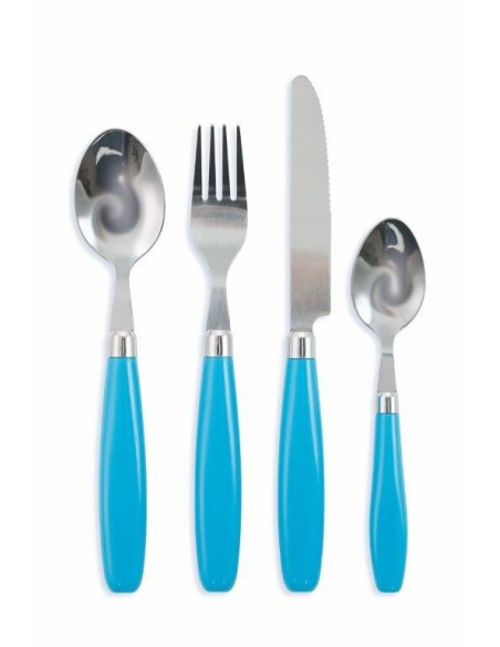 POSATE 24 PEZZI  MULTICOLORS 6 COLORI