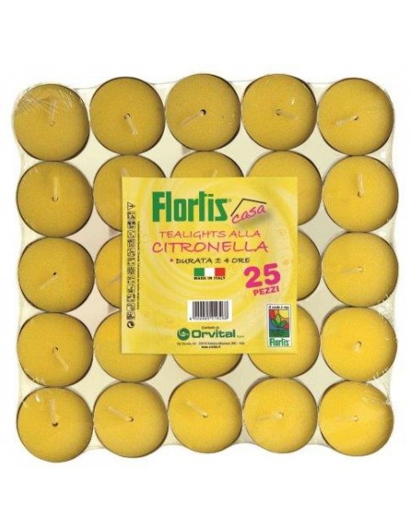 TEALIGHTS CITRONELLA 25 PZ