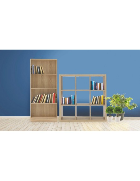 LIBRERIA ROVERE 4 RIPIANI 73X24X170CM MDF