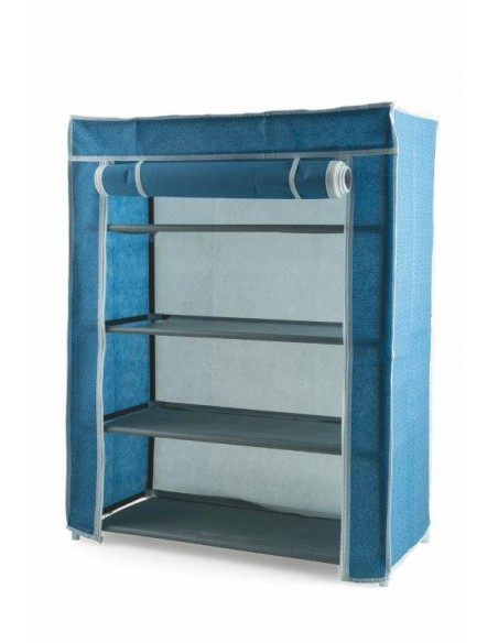 SCARPIERA IN TESSUTO 4 RIPIANI 100 GSM BLU SCURO