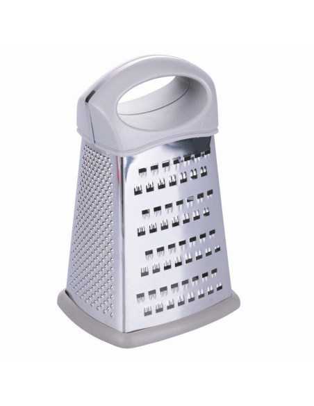 GRATTUGIA ACCIAIO 4 LATI CON MANICO 3 COLORI ASSORTITI