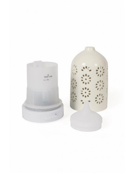 UMIDIFICATORE CERAMICA FIORI CON DIFFUSORE ESSENZE