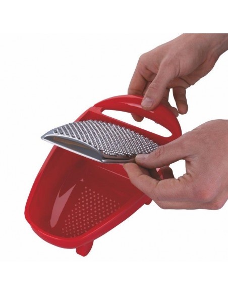 GRATTUGIA CON CONTENITORE IN PLASTICA 3 COLORI ASSORTITI