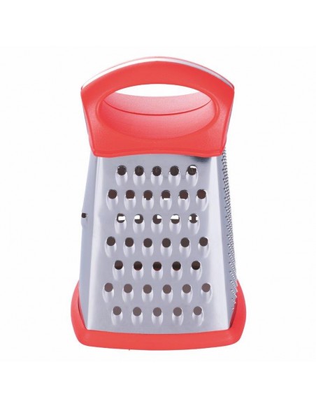 GRATTUGIA ACCIAIO 4 LATI CON MANICO 3 COLORI ASSORTITI