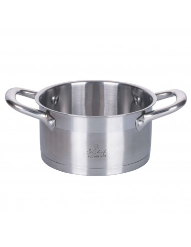 CASSERUOLA  24 ACCIAIO CON COPERCHIO