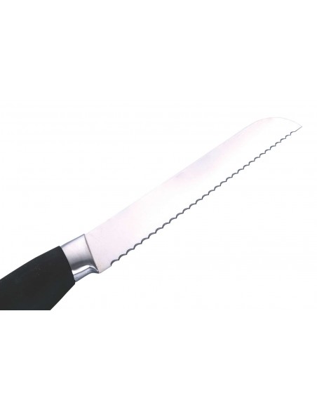 COLTELLO PANE LAMA 20.5CM ACCIAO INOX MANICO NERO