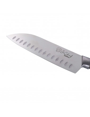 COLTELLO SANTOKU LAMA 18CM ACCIAO... COLTELLO SANTOKU LAMA 18CM ACCIAO...