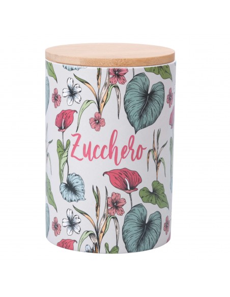 BOTANICO BARATTOLO ZUCCHERO GRIGIO D10XH15CM