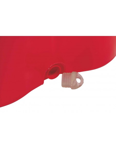 SUPER MOP ROSSO 120CM CESTELLO IN ACCIAIO CON RUOTE