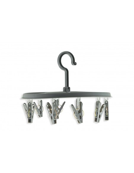 STENDIBIANCHERIA PER INTIMO CON 12 PINZE GRIGIO