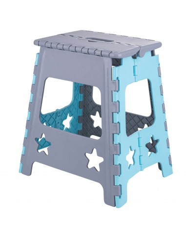 Sgabello Pieghevole In Plastica Leggera - Altezza 20 Cm, Capacità 150 Kg - Per Bambini, Cucina, Bagno E Soggiorno (Confezione Da 1) (Nero