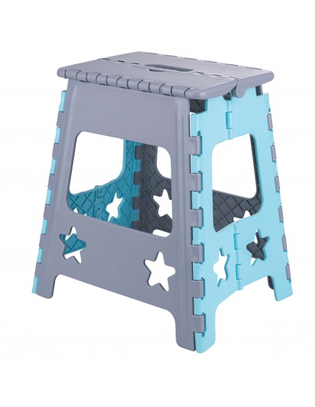 SGABELLO PIEGHEVOLE PLASTICA 36X29X39CM 4 COLORI ASSORTITI