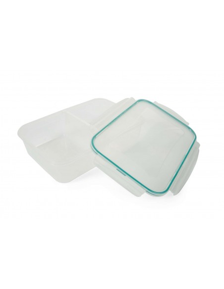 CONTENITORE ERMETICO 2 SCOMPARTI RETT.2 LT VERDE