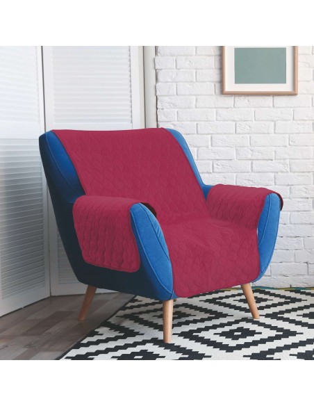 COPRIPOLTRONA EFFETTO VELLUTO 159X183CM 5 COLORI ASSORTITI