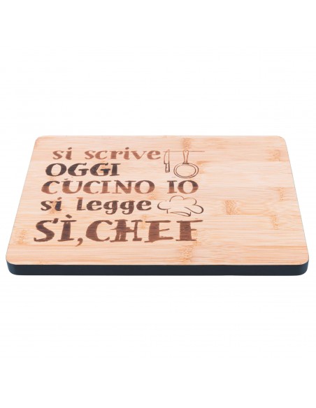 TAGLIERE BAMBOO 27X20X1.5CM SI SCRIVE E SI LEGGE