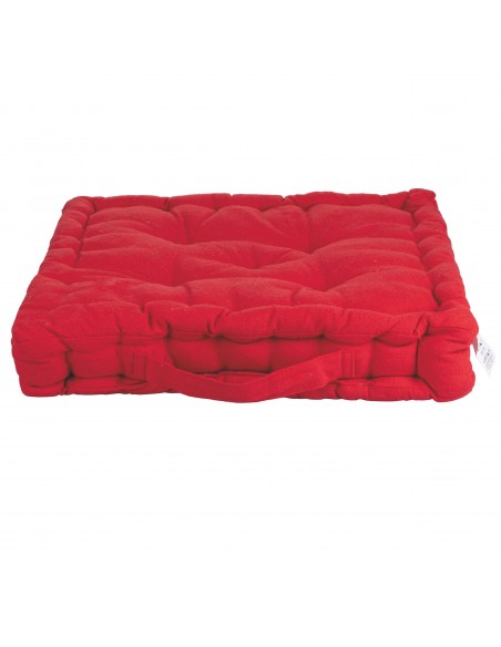 CUSCINO MATERASSO 40X40X8CM ROSSO