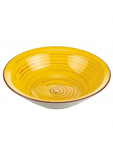 LIPARI PIATTO FONDO GIALLO D21,5CMXH6CM LIPARI PIATTO FONDO GIALLO D21,5CMXH6CM