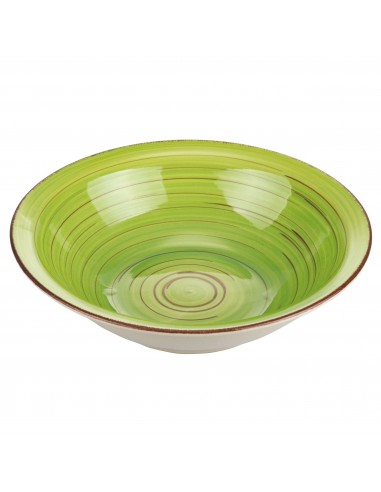 LIPARI PIATTO FONDO VERDE D21,5CMXH6CM LIPARI PIATTO FONDO VERDE D21,5CMXH6CM