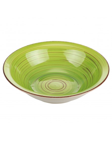 LIPARI PIATTO FONDO VERDE D21,5CMXH6CM