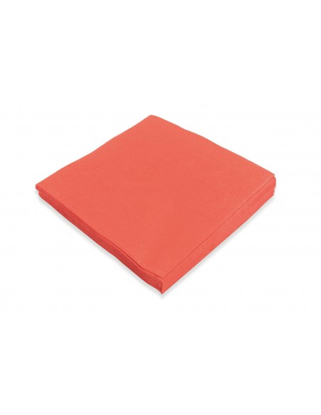 SET 20 TOVAGLIOLI EVERYDAY 33X33CM CORALLO