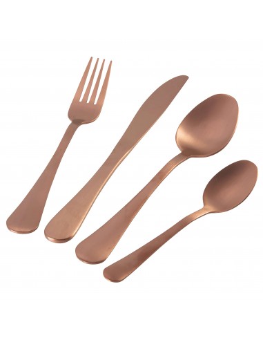 5TH AVENUE SET 24PZ POSATE RAME SATINATO 5TH AVENUE SET 24PZ POSATE RAME SATINATO