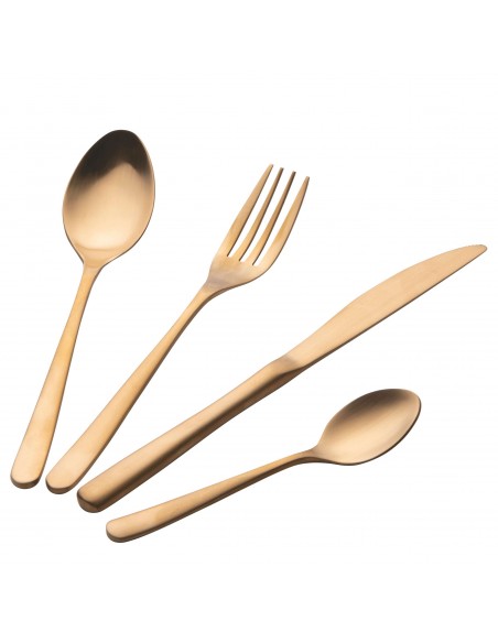 MILANO SET 24PZ POSATE ORO SATINATO