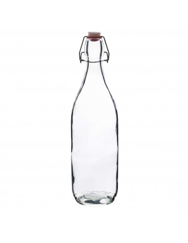 BOTTIGLIA 1LT VETRO TONDA TRASPARENTE BOTTIGLIA 1LT VETRO TONDA TRASPARENTE