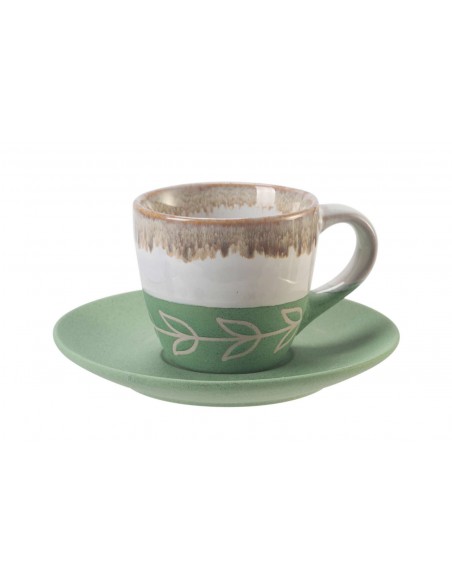 TUSCANY SET 6 TAZZINE CAFFE CON PIATTINO