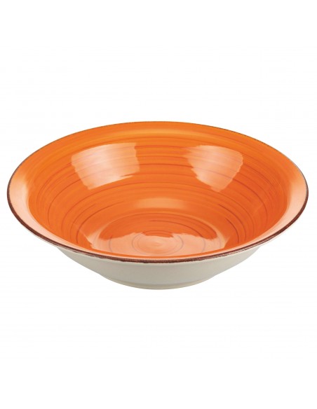 LIPARI PIATTO FONDO ARANCIONE D21,5CMXH6CM