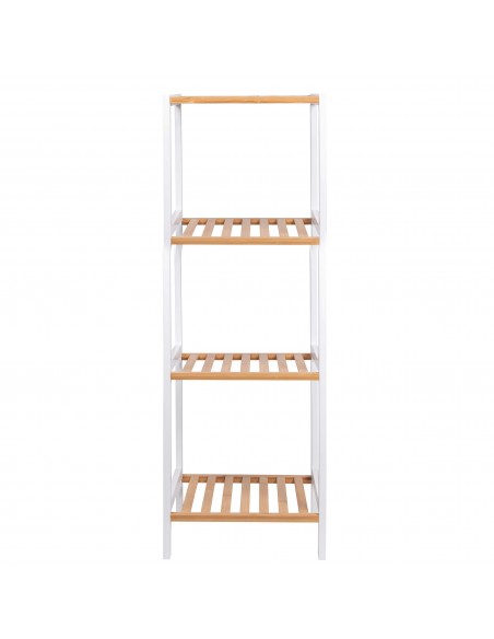 MOBILETTO BAGNO 4 RIPIANI,BIANCO/NATURAL 35X30X100