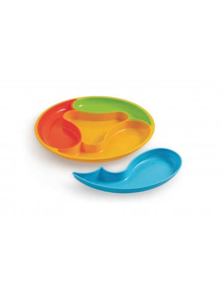 ANTIPASTIERA COLORATA 4 SCOMPARTI