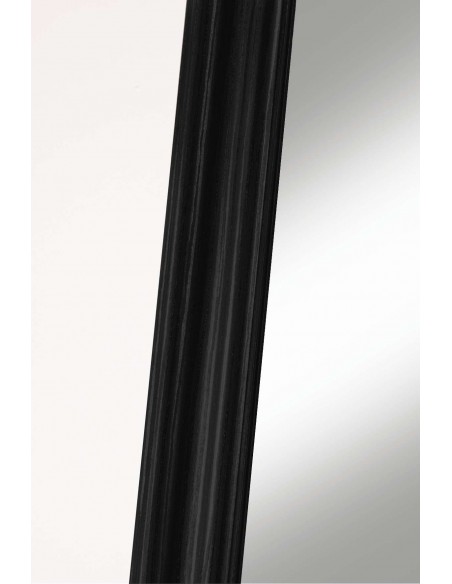 SPECCHIO DA PORTA NERO LUCIDO CON CORNICE 30X120