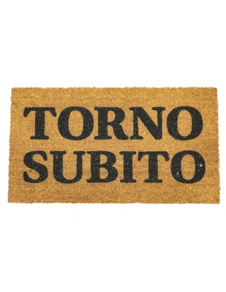 ZERBINO COCCO/PVC 70X40CM SCRITTE 6 COLORI ASSORTITI