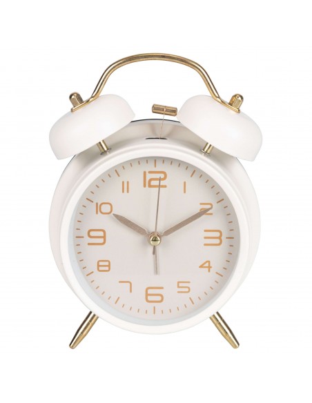 SVEGLIA METALLO MECCANICA 11.5X5.5X15CM 3 COLORI ASSORTITI