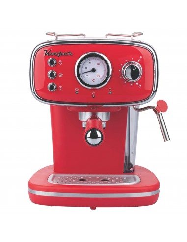 MACCHINA CAFFE ESPRESSO ROSSA 1100W MACCHINA CAFFE ESPRESSO ROSSA 1100W
